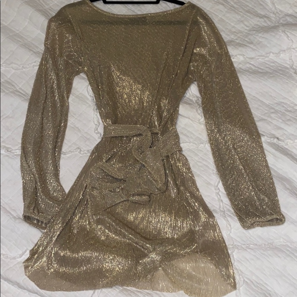 Gold sheer PLT dress
